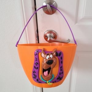 Vintage 2000 Scooby-Doo Halloween Bucket Candy Pale Pumpkin Container Scooby Do